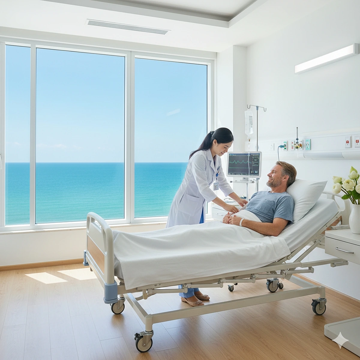 Điều cốt lõi trước hết phải là chất lượng điều trị và tay nghề y bác sĩ, song hành là yếu tố con người, nơi niềm tin được bồi đắp từ sự tận tâm và hiếu khách (Ảnh minh họa - Gemini AI)