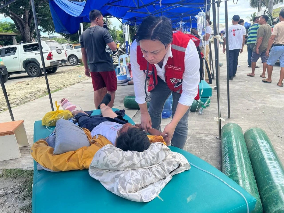 Những người bị thương đang được điều trị chăm sóc tích cực. Ảnh: Facebook Tỉnh Cebu