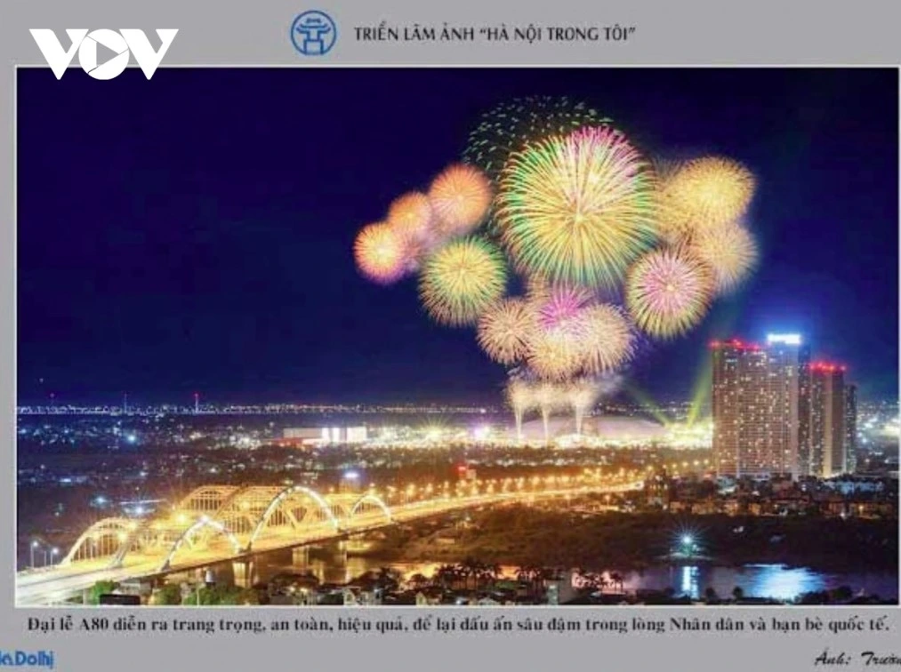 One photograph showcases Hanoi’s modern development and contemporary landscape.