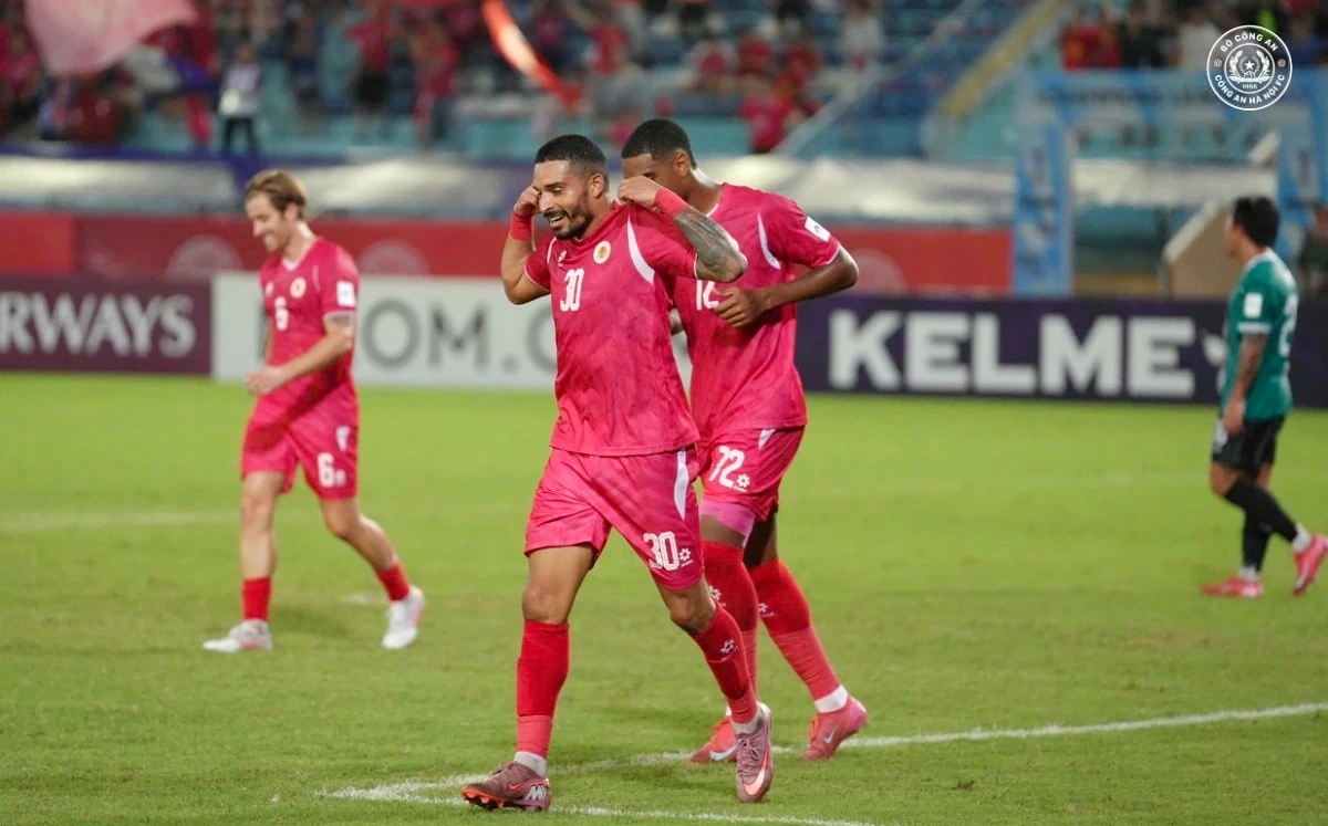 Hanoi Police FC temporarily top Group E at AFC Champions League 2 after defeating Tai Po FC on October 2 (Photo: Hanoi Police FC)