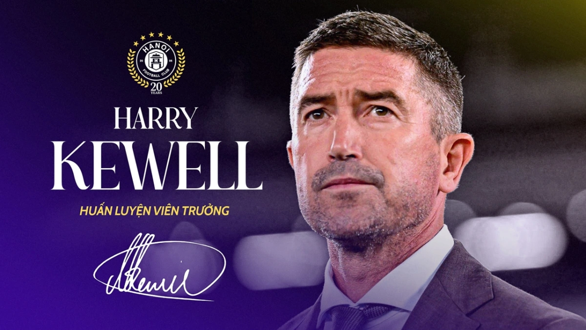 Harry Kewell trở thành HLV trưởng Hà Nội FC.