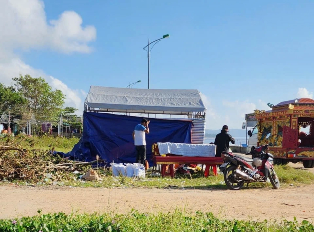 Hiện trường tìm thấy thi thể ngư dân mất tích