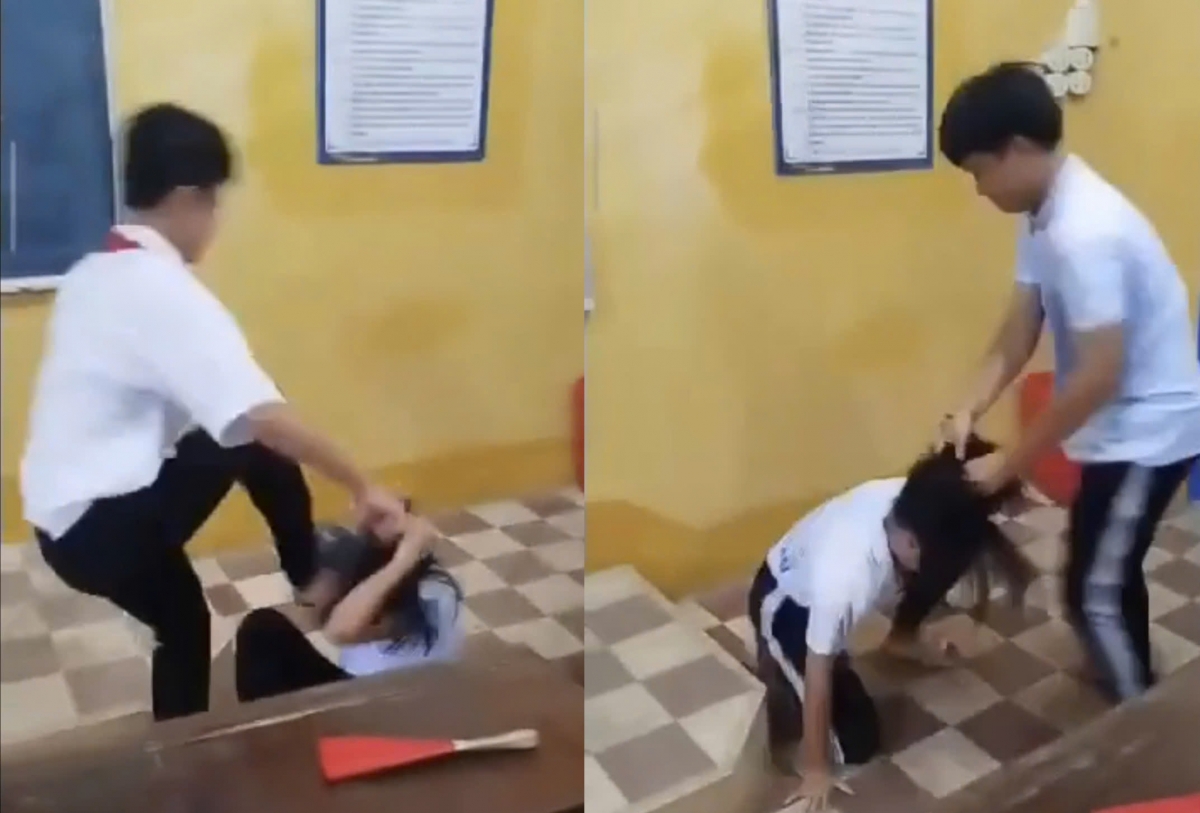 Hiện trường vụ việc (Hình ảnh cắt từ clip)