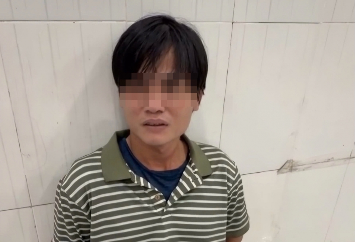 Nghi can Trần Minh Tân bị bắt sau hơn 5 giờ gây án. (Ảnh: CACC)