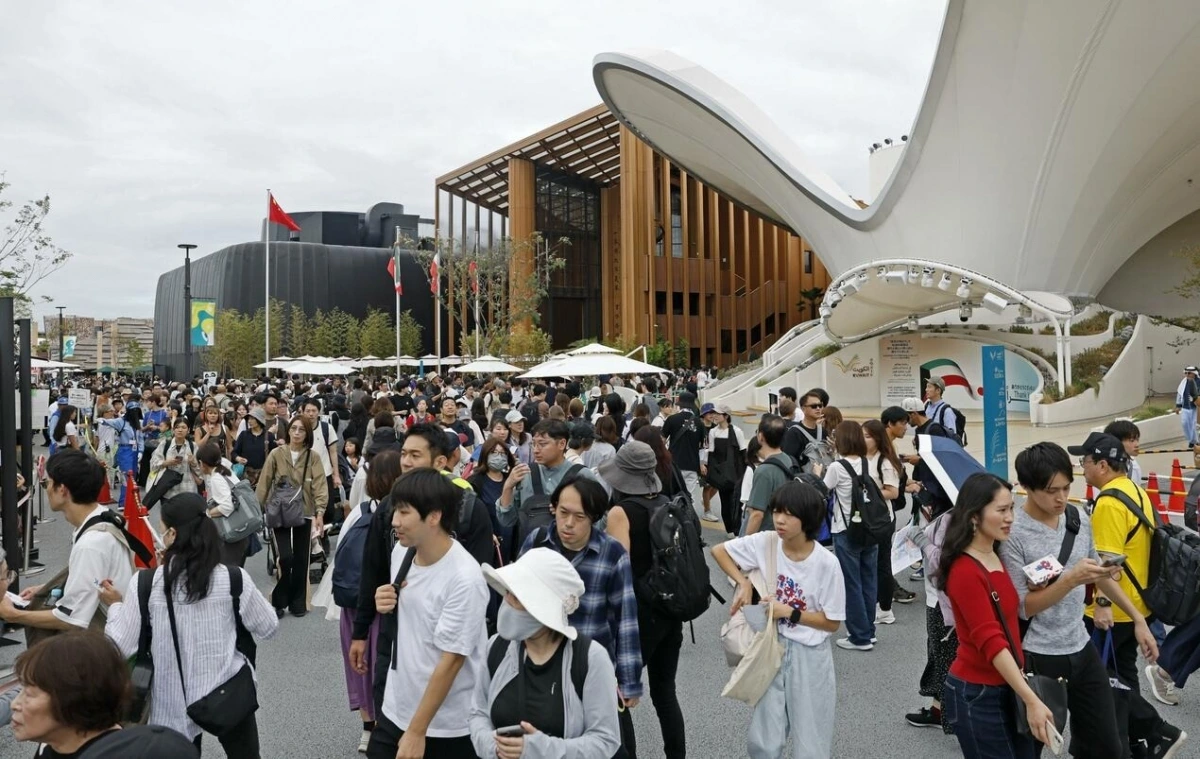 Triển lãm Thế giới (EXPO) 2025 tại Osaka đông đúc du khách vào ngày 12/10. Nguồn: Kyodo