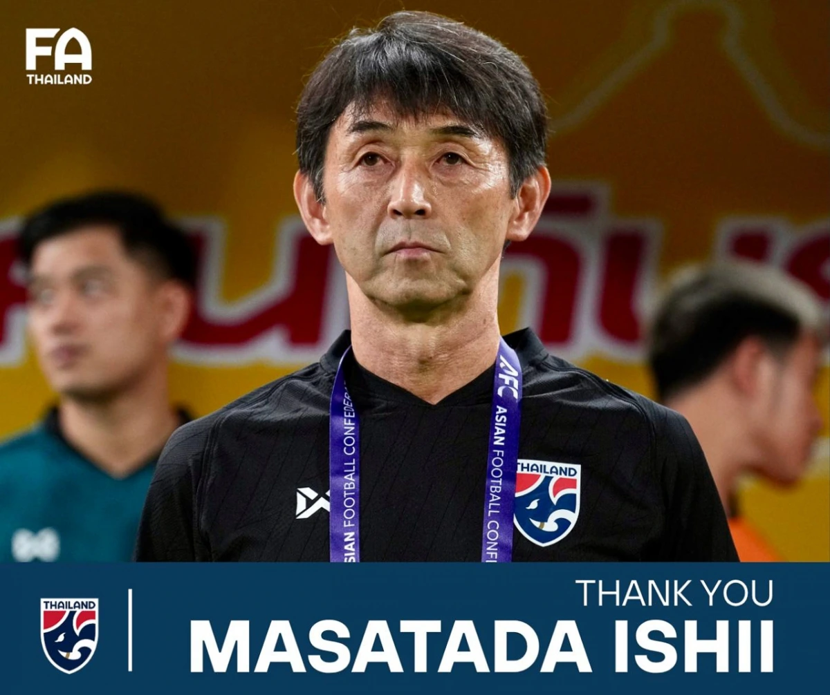 HLV Masatada Ishii chia tay ĐT Thái Lan (Ảnh: FA Thailand)