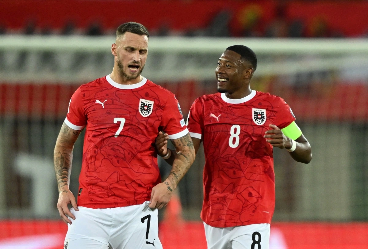 Áo thắng 10-0 trước San Marino (Ảnh: Reuters).