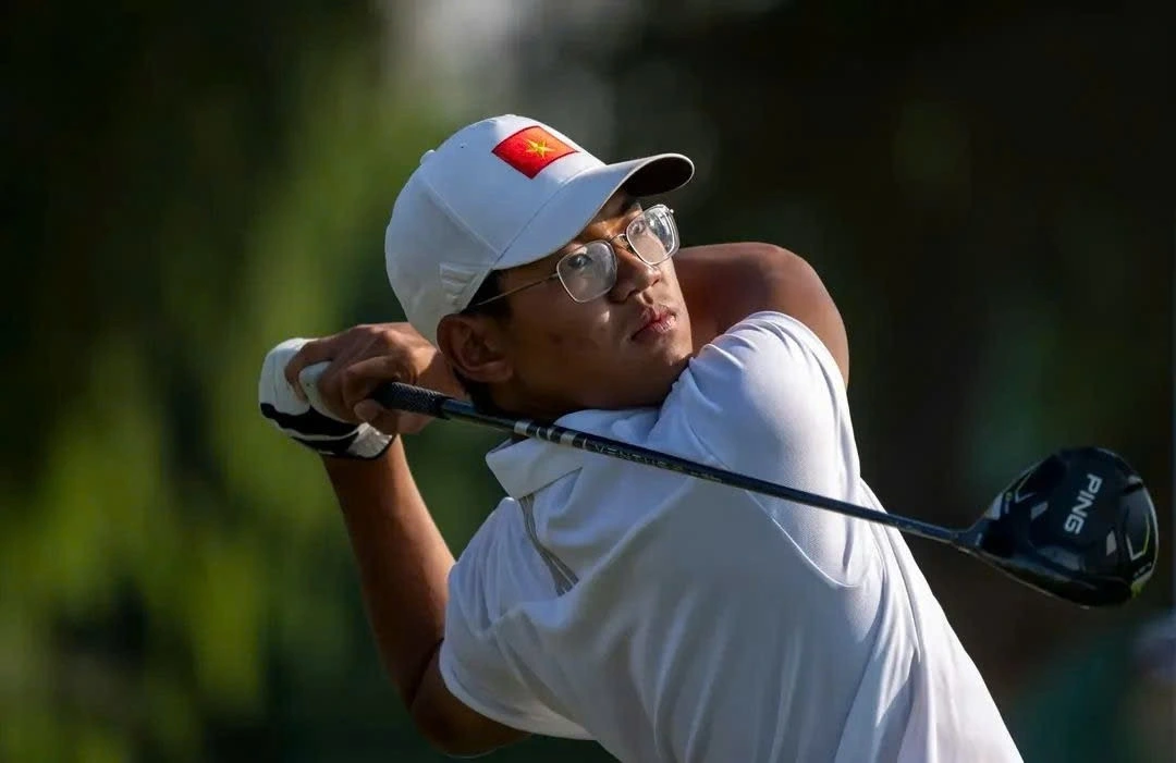 Vietnamese golfer Le Khanh Hung (Photo: tienphong.vn)