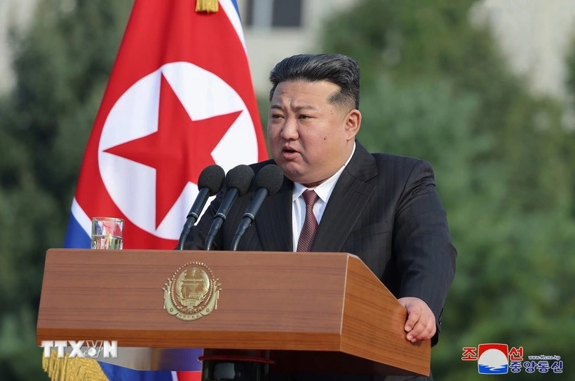 Chủ tịch Triều Tiên Kim Jong-un. Ảnh: KCNA/TTXVN