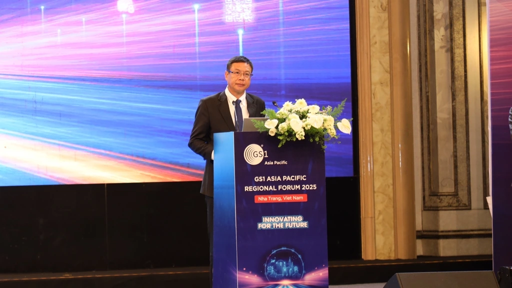 Lê Xuân Định - Thứ trưởng Bộ Khoa học và Công nghệ phát biểu tại khai mạc