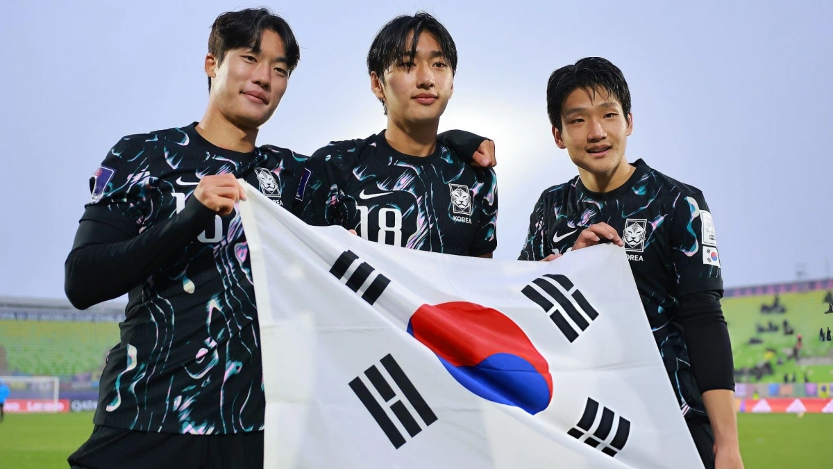 U20 Hàn Quốc cùng U20 Nhật Bản là hai đại diện châu Á duy nhất góp mặt tại vòng 1/8 VCK U20 World Cup 2025. (Ảnh: Getty)