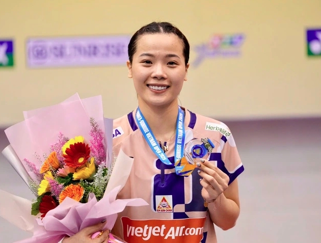 Vietnam’s top female badminton player Nguyen Thuy Linh (Photo: thanhnien.vn)