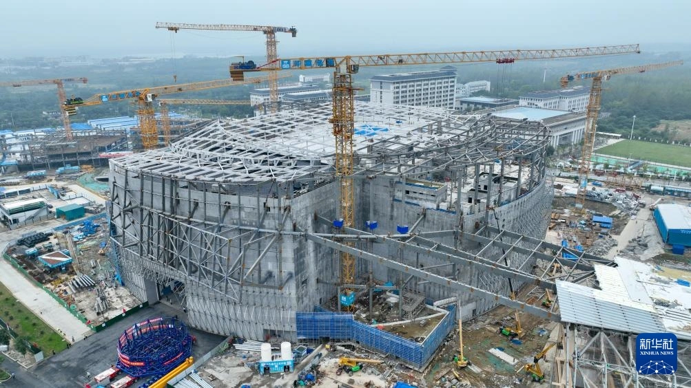 Hiện trường xây dựng BEST ngày 1/10/2025. Ảnh: Tân Hoa xã