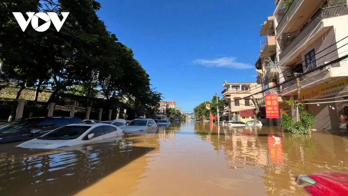 Mưa lũ gây ngập úng ở nhiều địa phương, tỉnh Thái Nguyên