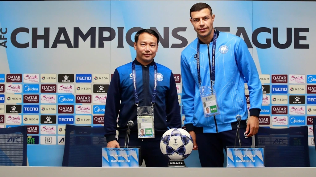 Nam Định đặt mục tiêu cạnh tranh vị trí nhất bảng (Ảnh: Đức Minh)