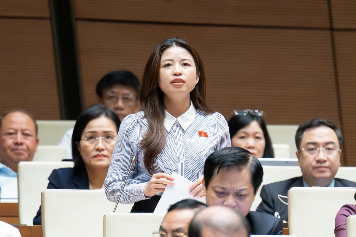 Đại biểu Nguyễn Thị Hà, đoàn Bắc Ninh (Ảnh: Quốc hội)