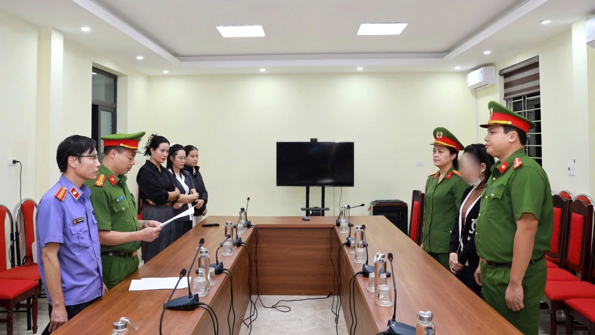 Cơ quan CSĐT Công an tỉnh Lào Cai ra quyết định khởi tố vụ án, khởi tố bị can và thi hành Lệnh bắt bị can để tạm giam đối với Nguyễn Ngọc Hà. (Ảnh: CACC)