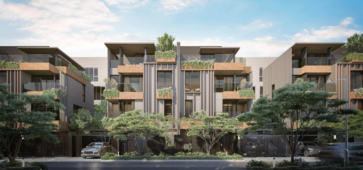 Twin Villa mở rộng biên độ sống với thiết kế đối xứng linh hoạt, vừa gìn giữ khoảng trời riêng tư, vừa kết nối thế hệ trong cùng một tổ ấm. Ảnh: CapitaLand. 