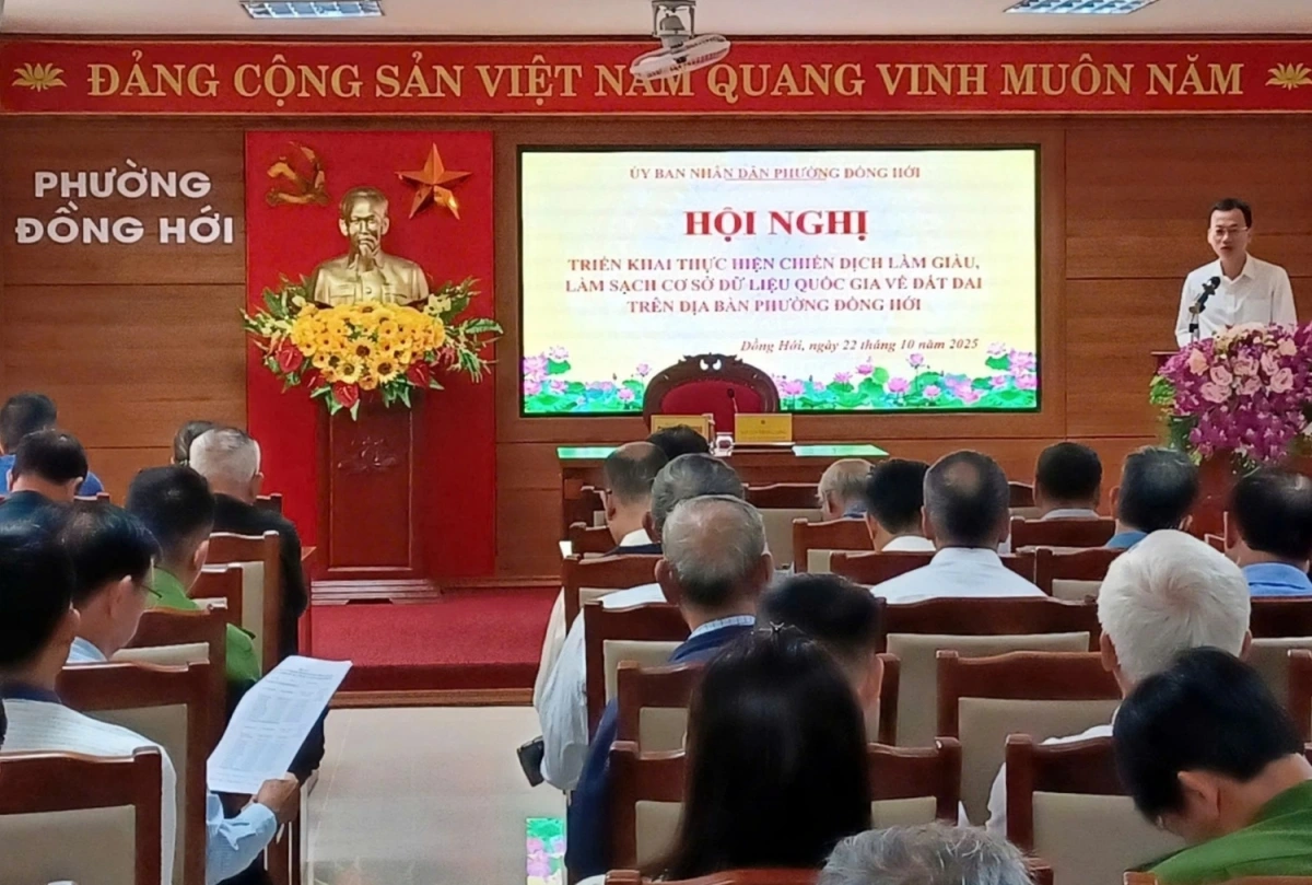 Phường Đồng Hới, tỉnh Quảng Trị triển khai làm giàu, làm sạch cơ sở dữ liệu đất đai