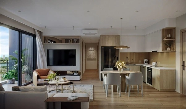 Thiết kế căn hộ 3 phòng ngủ thông minh, đảm bảo sự giao hòa giữa không gian gắn kết và riêng tư của gia đình