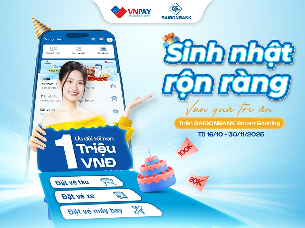 Chương trình “Sinh nhật rộn ràng - Vạn quà tri ân” diễn ra từ nay - 30/11/2025