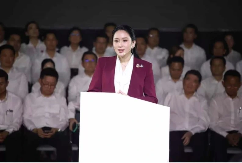Cựu Thủ tướng Thái Lan Paetongtarn Shinawatra phát biểu trong một sự kiện của đảng Vì nước Thái ngày 07/10. Nguồn: Bangkok Post