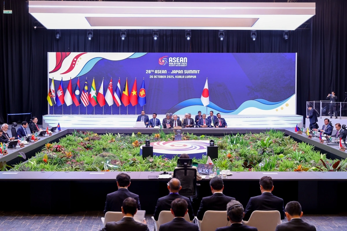 Toàn cảnh Hội nghị Cấp cao ASEAN-Nhật Bản lần thứ 28. Ảnh: Nhật Bắc