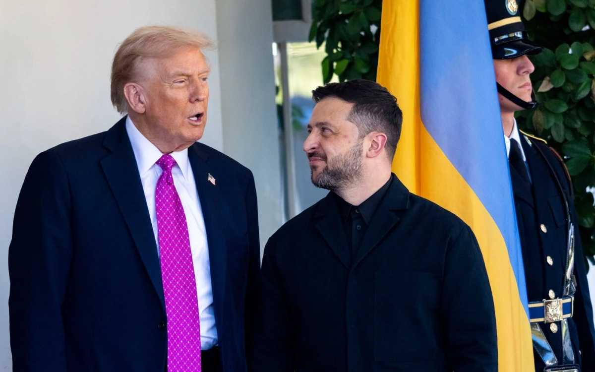 Tổng thống Trump và Zelensky tại Nhà Trắng hôm 17/10. Ảnh: Nytimes.