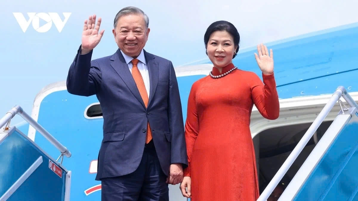 Tổng Bí thư Tô Lâm và Phu nhân.
