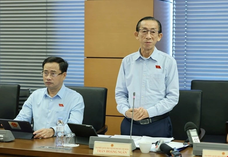 Đại biểu Trần Hoàng Ngân (TP.HCM) cho rằng, Quốc hội khóa đã làm rất tốt các chức năng, nhiệm vụ của mình, trong đó phải nói đến công tác lập hiến và và lập pháp. Ảnh: QH