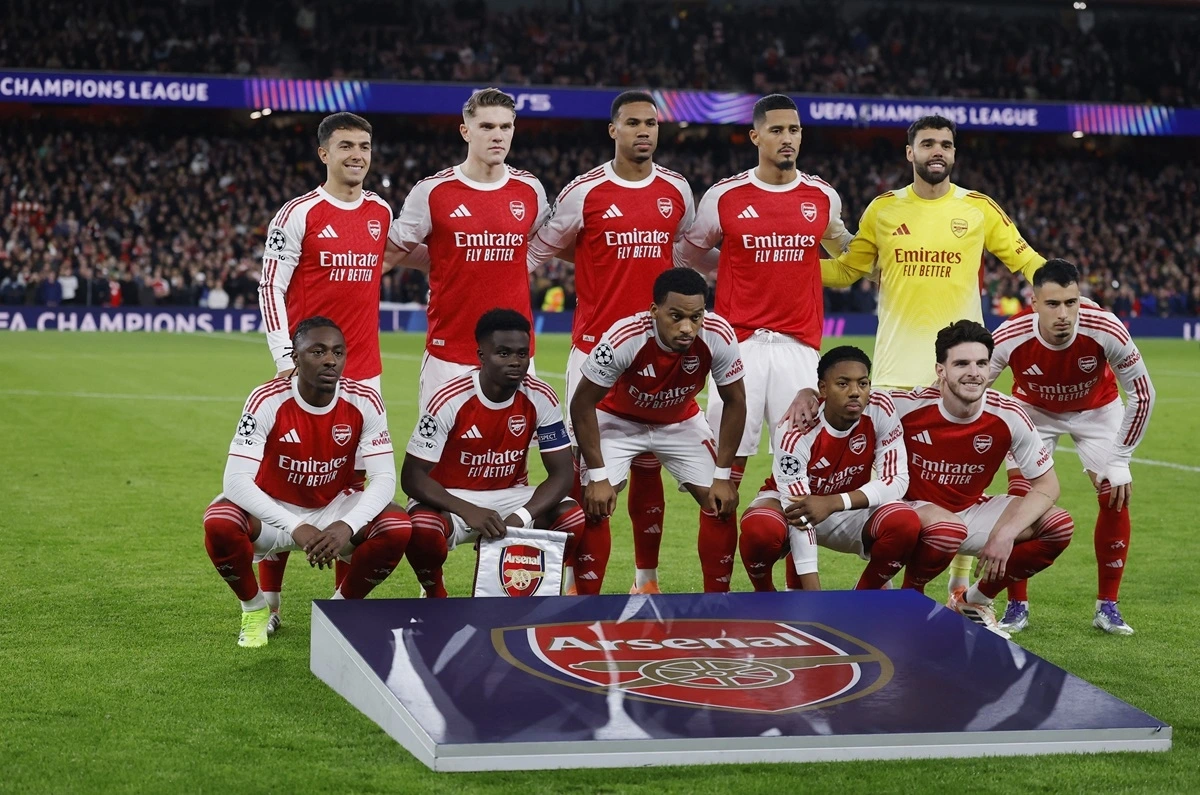 Đội hình xuất phát của Arsenal. (Ảnh: Reuters). 