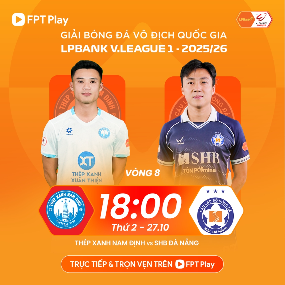 Nam Định so tài với Đà Nẵng vào lúc 18h hôm nay 27/10.