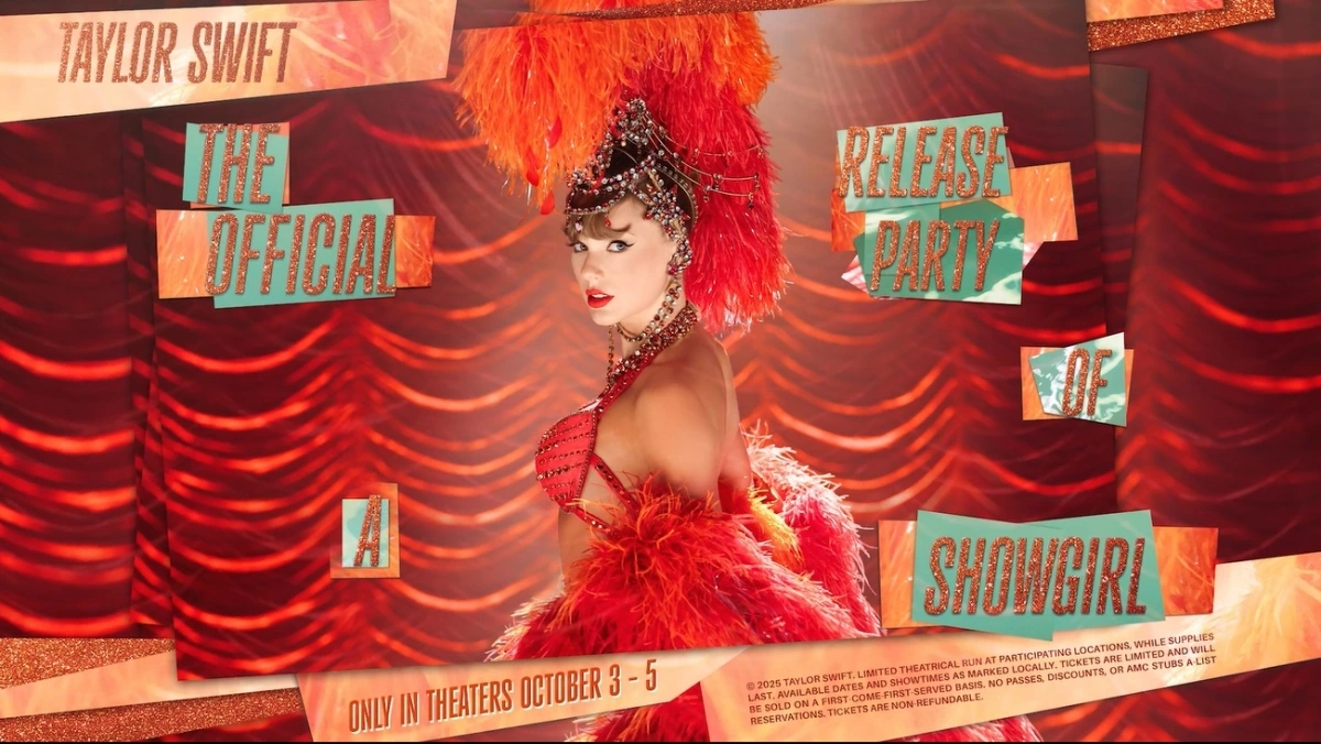 "The Official Release Party of a Showgirl" dự kiến thu về 35 triệu USD sau 3 ngày khởi chiếu tại Bắc Mỹ. (Ảnh: Instagram Taylor Swift)