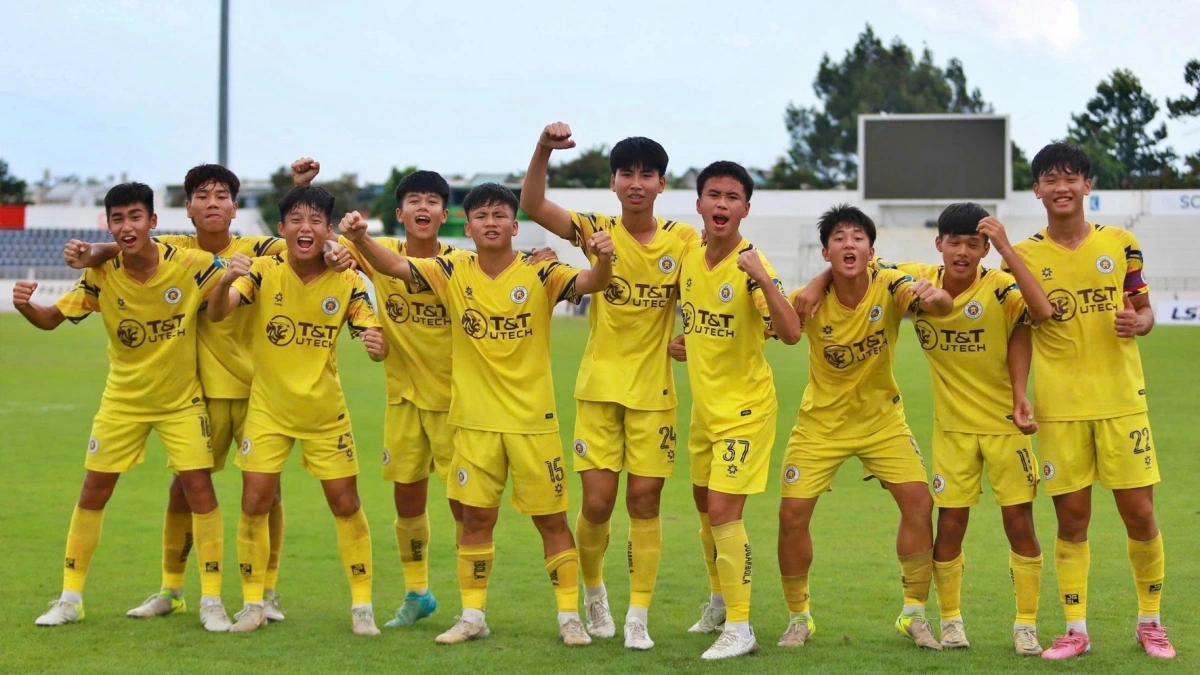 U17 Hà Nội tham dự Giải bóng đá K-League International Youth Cup 2025. (Ảnh: Bóng đá trẻ Hà Nội)