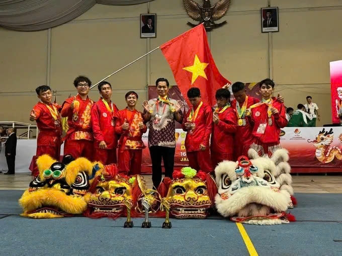 Vietnam wins two golds at the 7th Asian Dragon & Lion Dance Championship
(Photo courtesy of the organizers)