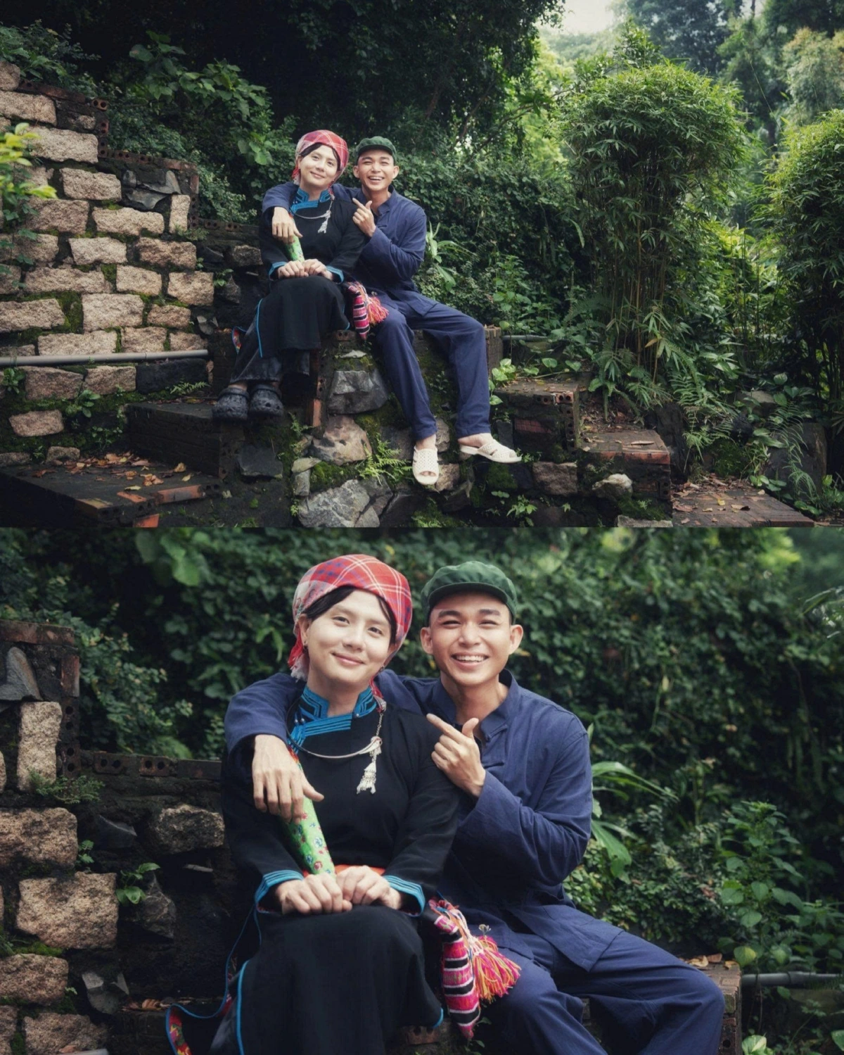 Thay vì hóa trang thành các nhân vật nổi tiếng, Duy Khánh và Jun Phạm gây chú ý khi có màn hóa thân sáng tạo khi đóng vai vợ chồng chị Thông anh Hà - hai người dân bản địa từng xuất hiện trong chương trình "Gia Đình Haha". Ngay sau khi đăng tải, bộ ảnh đã thu hút hàng chục nghìn lượt tương tác từ khán giả.