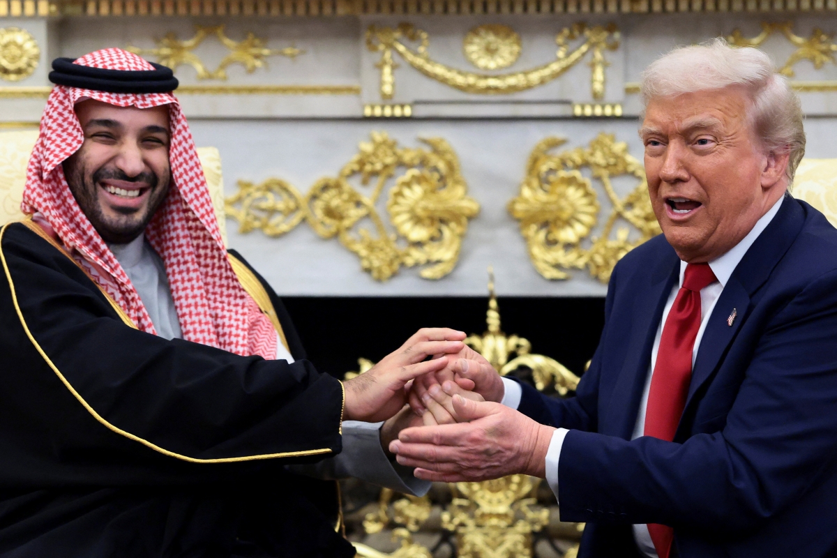 Tổng thống Mỹ Donald Trump và Thái tử Saudi Arabia Mohammed bin Salman. Ảnh: Reuters