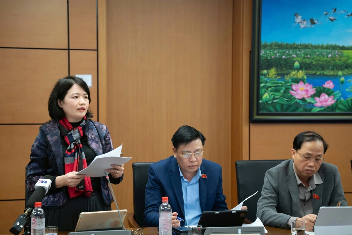 Đại biểu Nguyễn Thị Mai Thoa, đoàn Hải Phòng (Ảnh: Quốc hội)