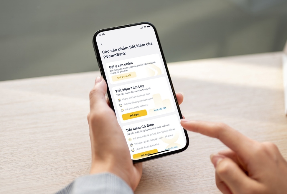 Khách hàng gửi tiết kiệm online trên PVConnect có thể tích lũy điểm thưởng PVOne để đổi nhiều phần quà hấp dẫn
