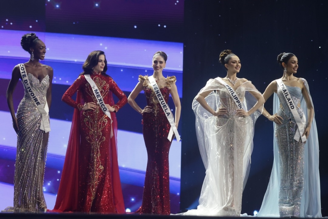 Top 5 gồm các đại diện đến từ Thái Lan, Philippines, Venezuela, Mexico và Bờ Biển Ngà (Ảnh: Miss Universe)
