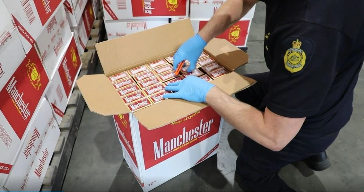 Hải quan Australia bắt giữ thuốc lá lậu. Nguồn: Hải quan Australia.