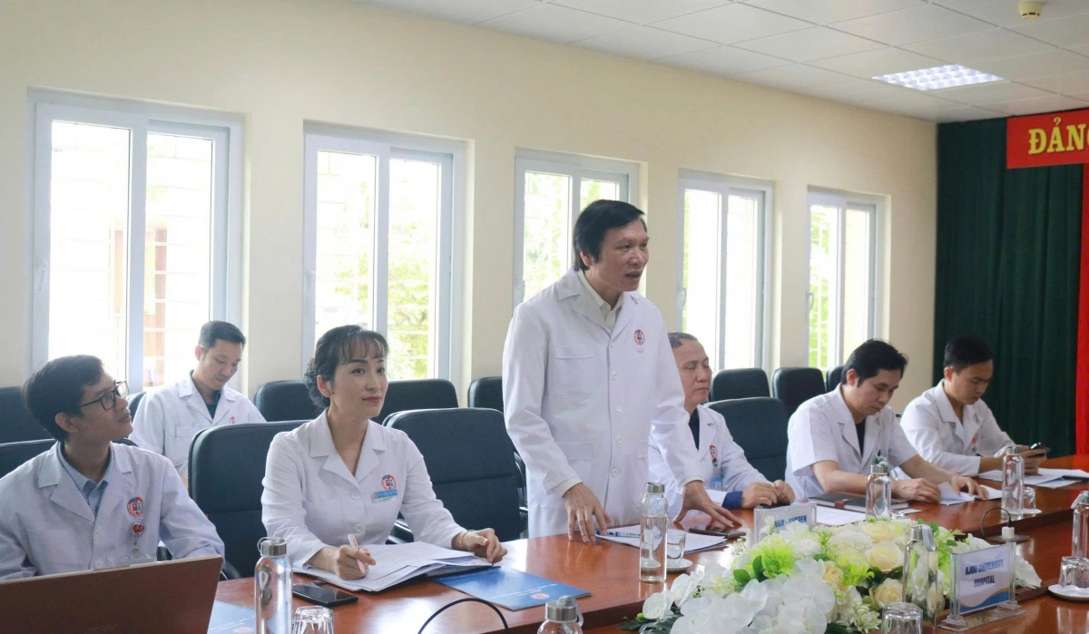 Ts.Bs. Trần Anh Cường, Giám đốc Bệnh viện Việt Nam - Thụy Điển Uông Bí nhấn mạnh tầm quan trọng của sự hợp tác giữa hai bệnh viện.