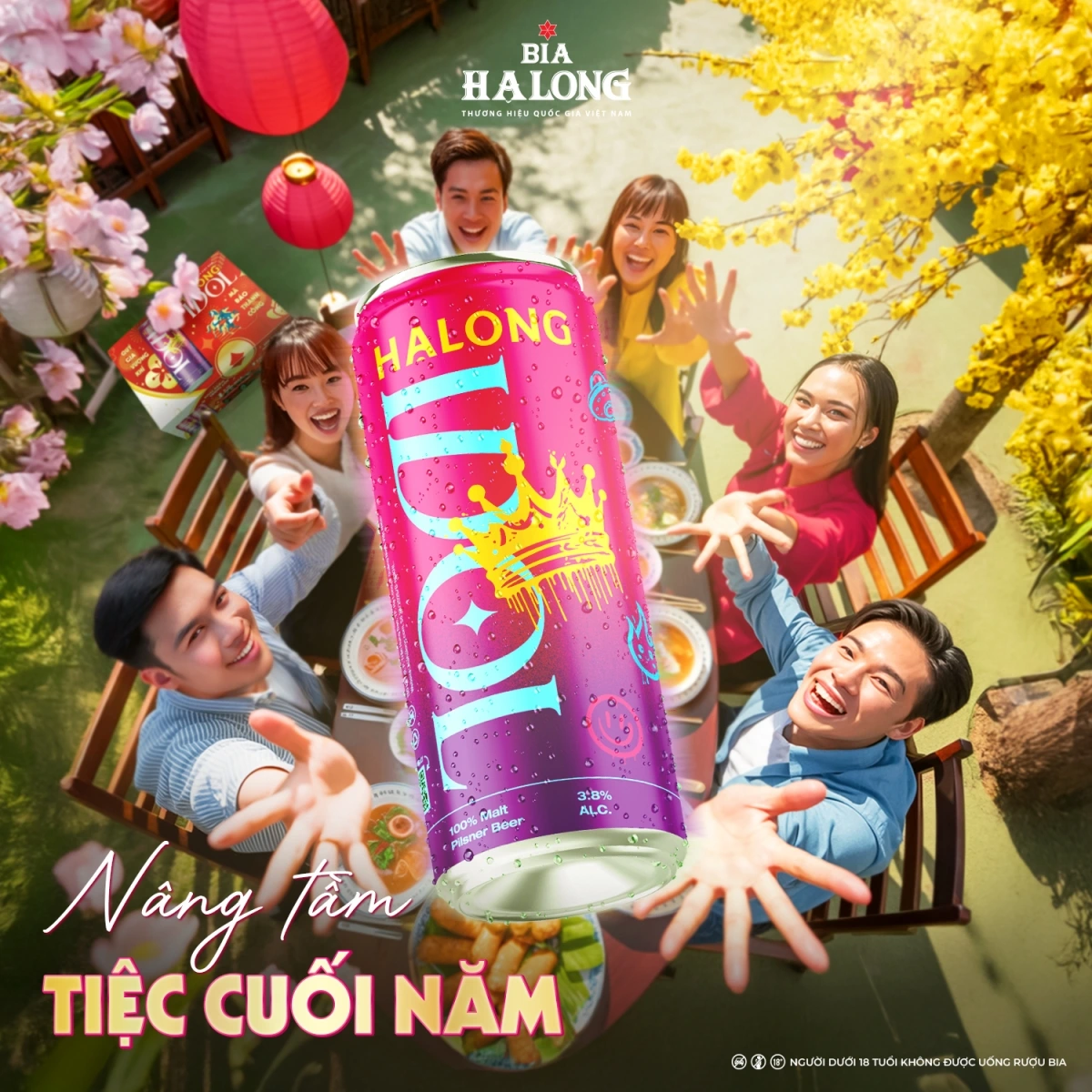 Tết 2026, nâng ly Bia Hạ Long để mỗi cuộc gặp gỡ thêm đong đầy, mỗi tiếng cười thêm trọn vẹn, và mỗi khởi đầu năm mới thêm may mắn, hạnh phúc