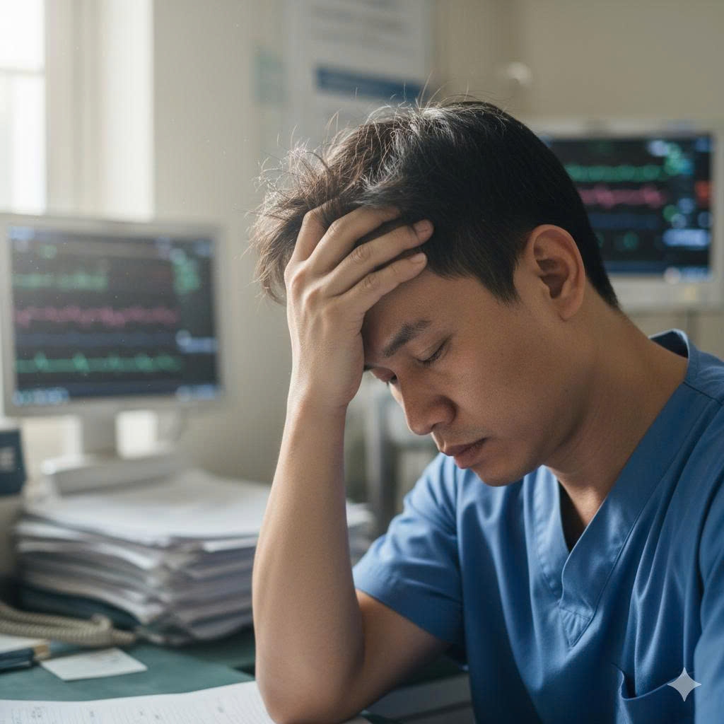 Song song chính sách đãi ngộ xứng đáng, cần có chương trình truyền thông thường xuyên để người dân hiểu bác sĩ không phải ''người phục vụ'', mà là người đồng hành trong hành trình chữa bệnh (Ảnh minh họa: Gemini AI)