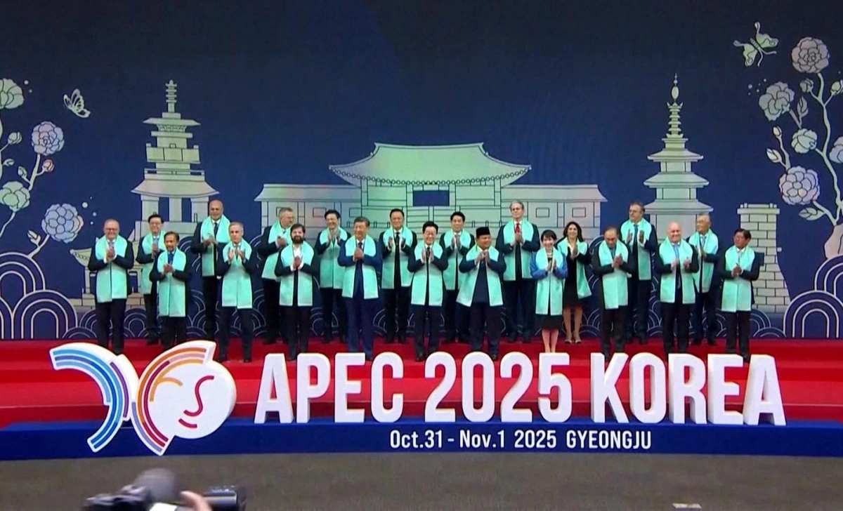 Bế mạc hội nghị thượng đỉnh APEC 32 tại Hàn Quốc (Ảnh: Jiji Press)