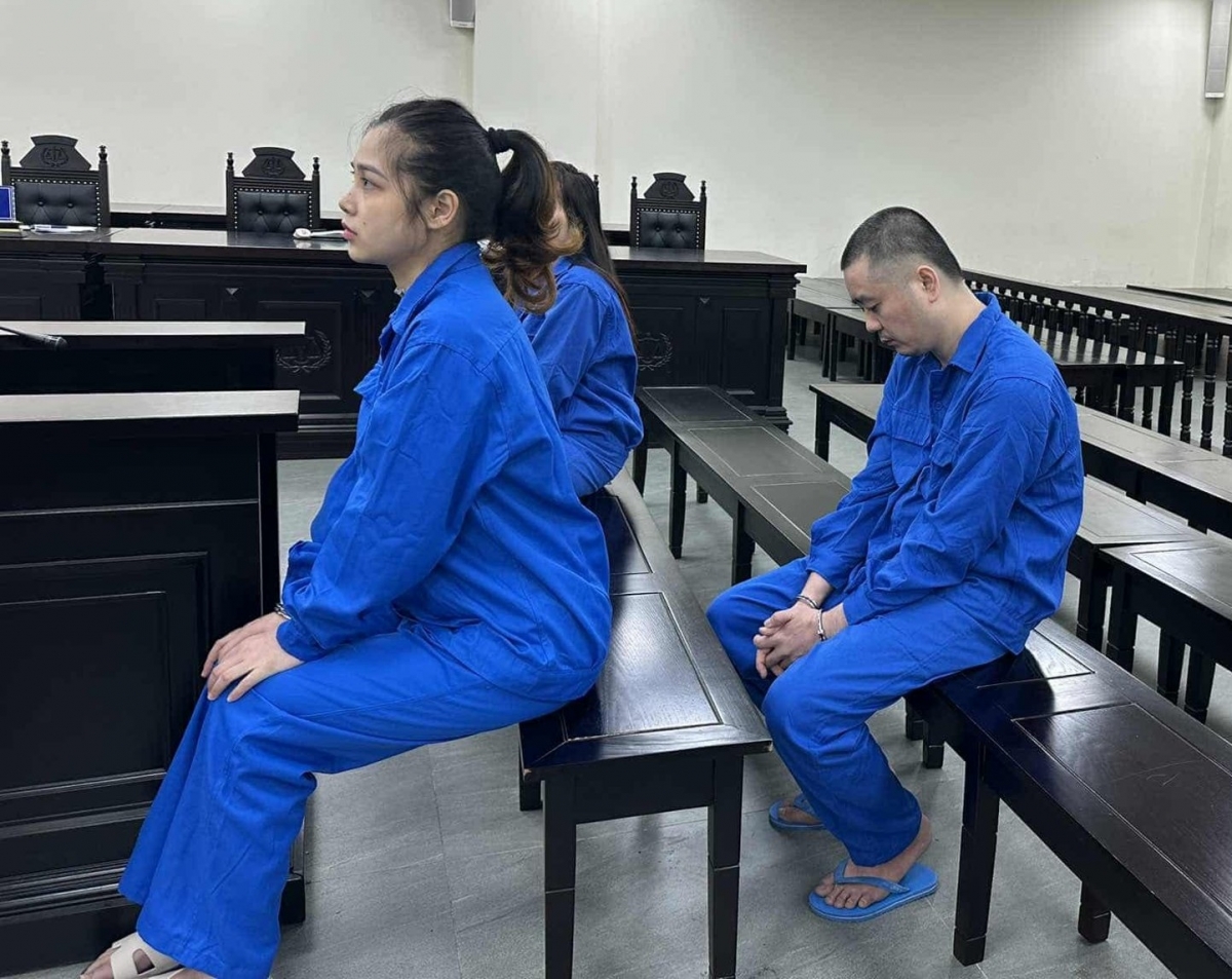 Các bị cáo tại phiên tòa