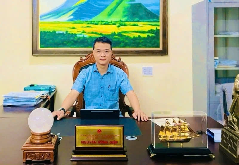 Ông Nguyễn Hồng Điệp, Phó Bí thư Thường trực, Chủ tịch UBND xã Trung Chính, tỉnh Thanh Hóa