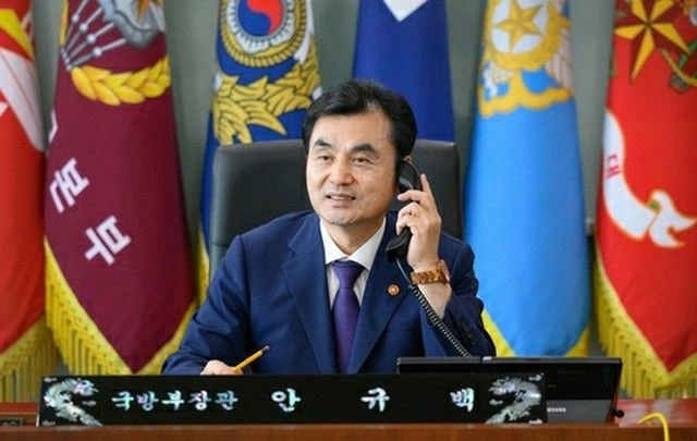 Bộ trưởng Quốc phòng Hàn Quốc Ahn Gyu Back. Ảnh: Bộ Quốc phòng Hàn Quốc