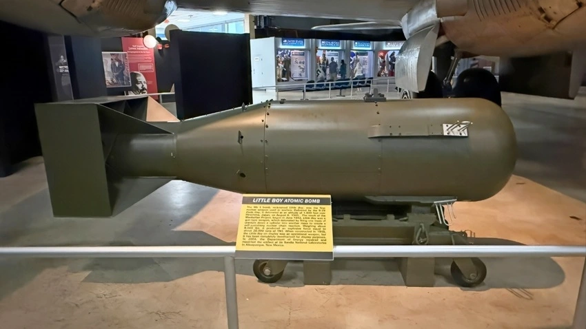 Bom nguyên tử Little Boy được ném xuống thành phố Hiroshima (Nhật Bản) vào ngày 6/8/1945 trong Chiến tranh thế giới thứ hai. Đây là vũ khí hạt nhân đầu tiên được sử dụng trong chiến tranh. Ảnh: National Security Journal