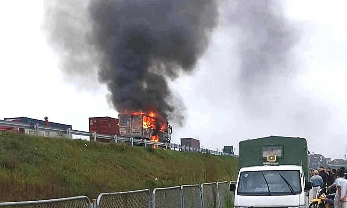 Hiện trường vụ cháy.